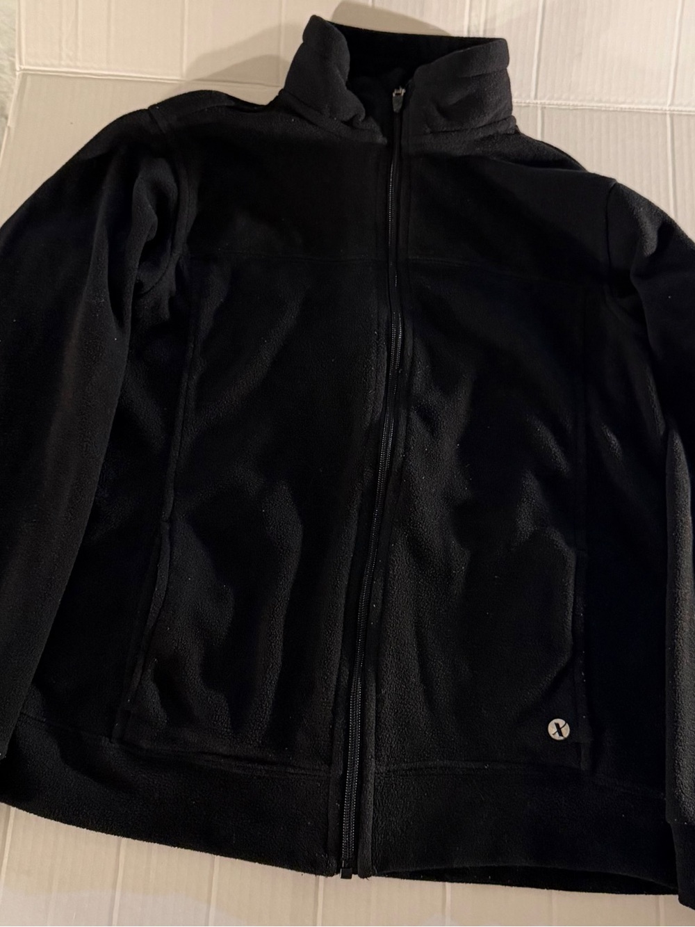 #325 Black Kids Full-Zip Fleece Jacket